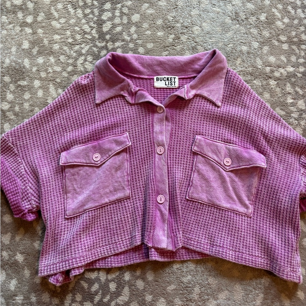 Bucket List purple top
